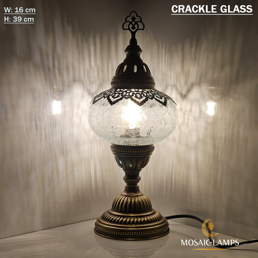 Cracked Glass Table Lamps