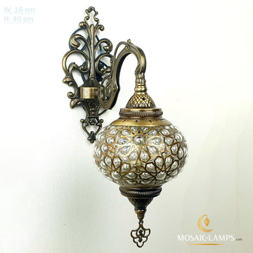Laser Blown Globe Ceiling Sconces, Wall Lamps, Moroccan Wall Lamp, Bathroom Wall Lights, Antique Bronze, Cafe Restaurant Wall Lightings