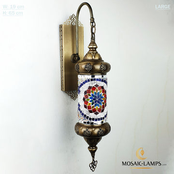 Turkish Pipe Large Globe Laser Wall Sconce, Turkish Mosaic Ceiling Lamps, Moroccan Wall Lights