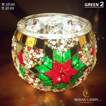 Green Natural Star, Turkish Mosaic Candle Holders, Moroccan Candle Holders, Votive Candle, Tiffany Decor Handmade Candle Holder, Table Decor, Yoga Candle