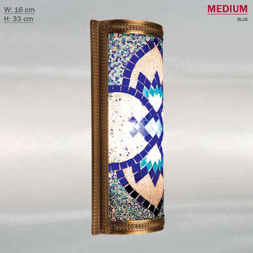 Turkish Mosaic Wall Sconce, Pipe Moroccan Wall Half Lamp, Handmade Bedroom Living Room Wall Lights