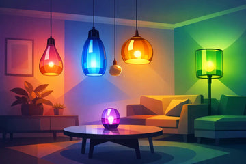 Colored Glass Lighting That Changes a Room