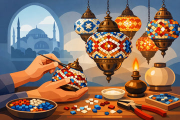 How Are Turkish Mosaic Lamps Made by Hand?