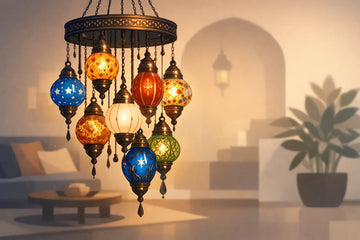 Ottoman Blown Glass Chandelier for Your Home