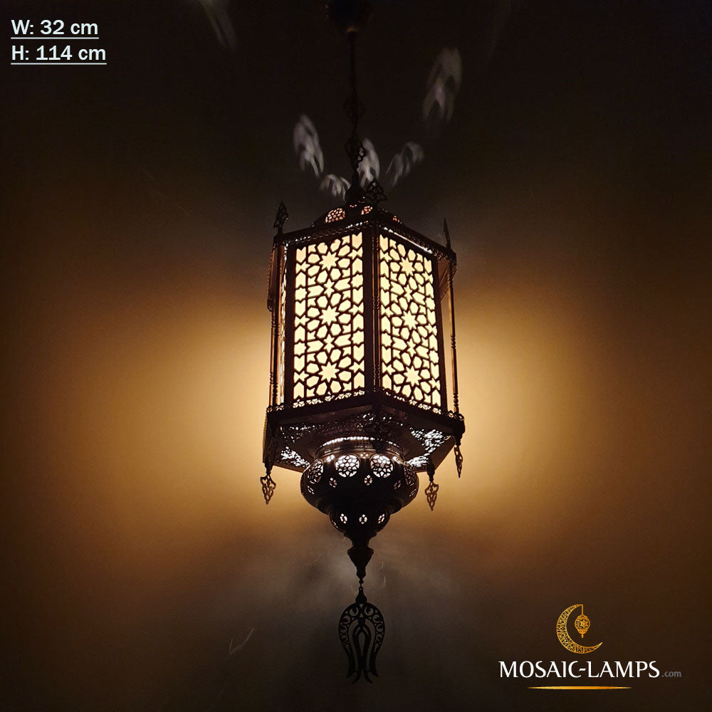 Auténticas luces colgantes de linterna grande, luces colgantes marroquíes, accesorios colgantes de cocina, lámpara colgante de restaurante, lámparas colgantes de vida