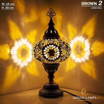 Türkische Mosaik-Tischlampe mit großer Kugel, Marrakesch, türkische Schreibtischlampe, Mosaikglas, Nachttischlampe, marokkanische Laterne, Tiffany-Stil, Nachtlichter mit Bronzesockel für Wohnzimmer
