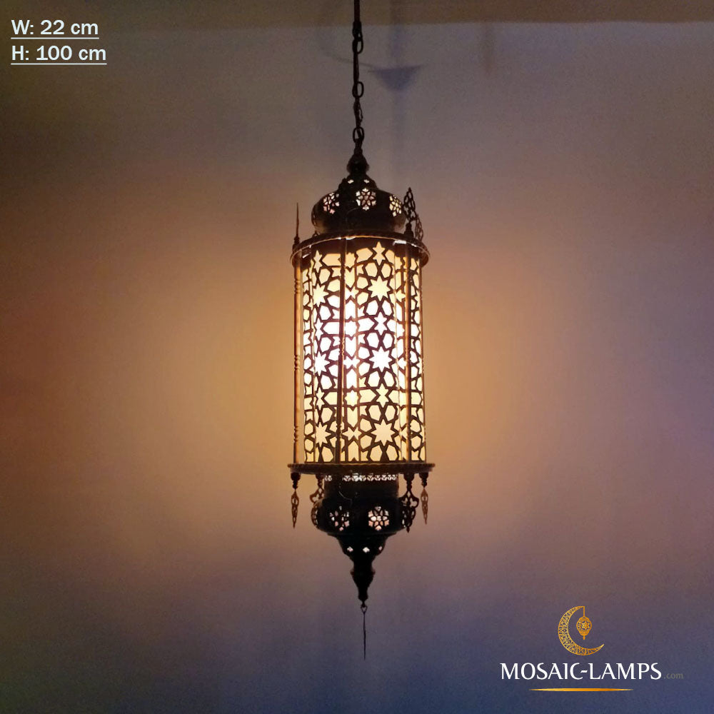 Auténticas luces colgantes de linterna mediana, luces colgantes marroquíes, accesorios colgantes de cocina, lámpara colgante de restaurante, lámparas colgantes de vida