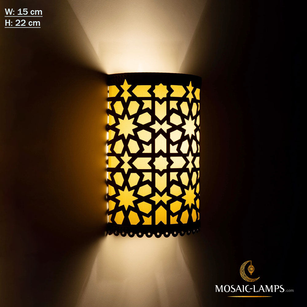 Aplique de pared de montaje en superficie, lámpara de pared de luz ascendente y descendente, lámpara de pared marroquí, lámpara de pared turca, lámpara de pared hecha a mano, lámpara de pared de baño