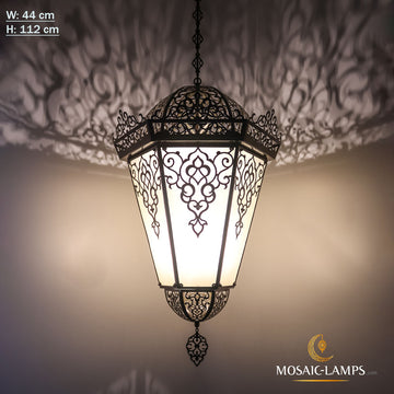 Lámpara de araña otomana de metal láser W44 cm, lámparas de araña marroquíes auténticas tradicionales, lámpara de araña de salón, luces de linterna de restaurante