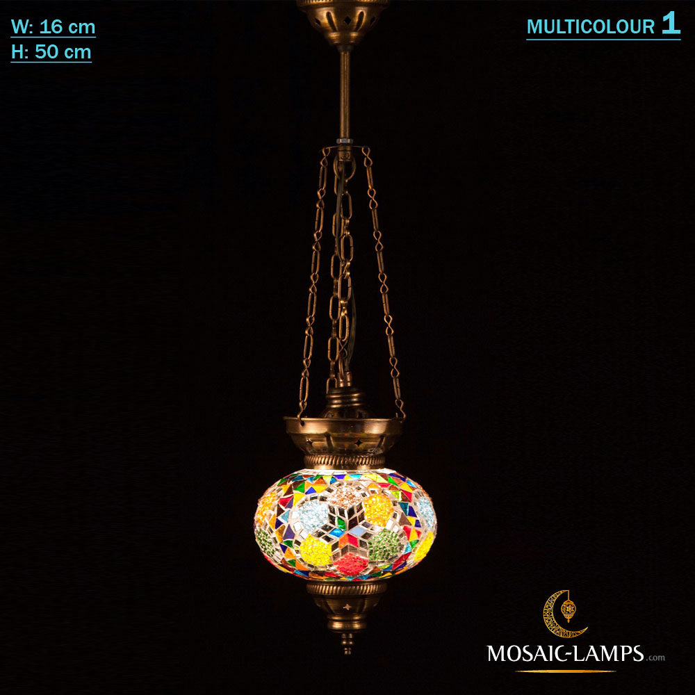 3 Ketten große türkische Mosaik-Hängeleuchten, marokkanische handgefertigte Deckenlampen, bunte Lichter, Restaurant, Schlafzimmer, Wohnzimmer