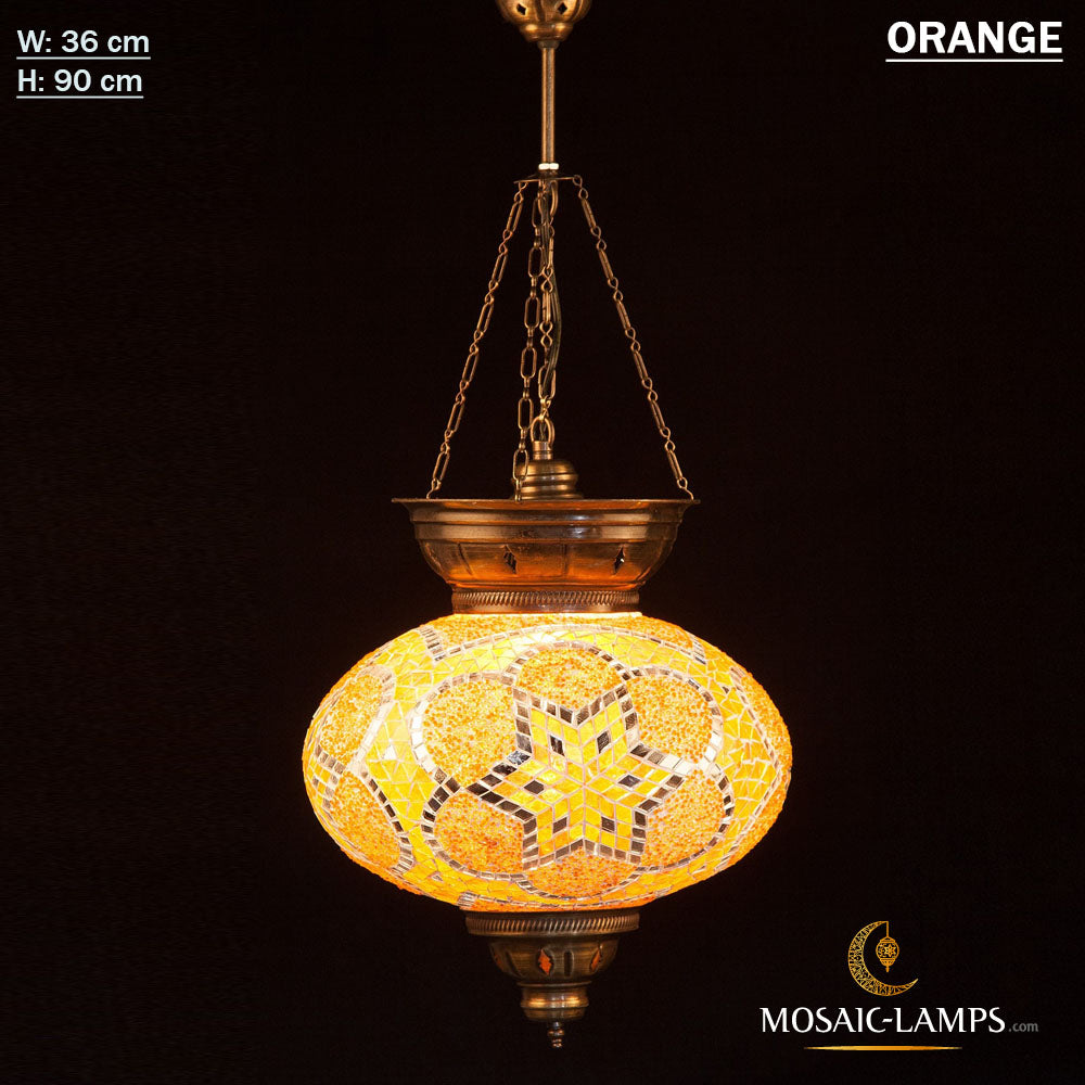 3 Ketten XX große braune türkische Mosaik-Hängeleuchten, marokkanische handgefertigte Deckenlampen, bunte Lichter, Restaurant, Schlafzimmer, Wohnzimmer