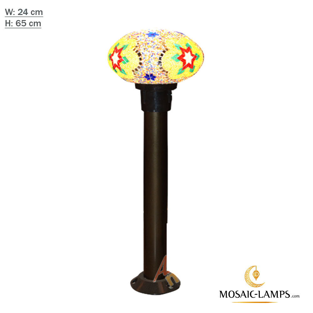 Lámpara de jardín de mosaico turco, luces exteriores auténticas hechas a mano, impermeables, grandes, hotel, villa, hogar, restaurante, lámparas de piscina, lámparas de colores