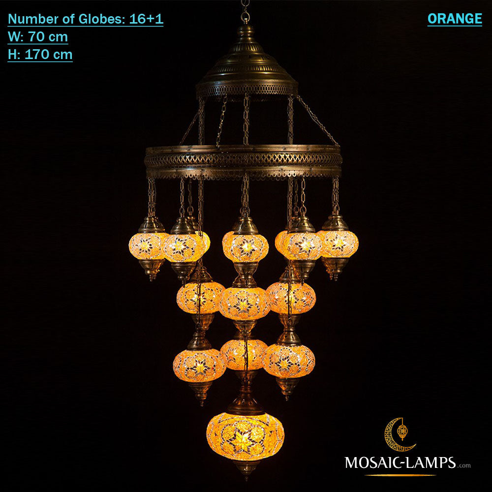 17 Globe Pasha türkischer Mosaik-Kronleuchter, Wohnzimmer-Kronleuchter, marokkanischer Saal-Kronleuchter, handgefertigte Beleuchtung, Café, Restaurant-Leuchten